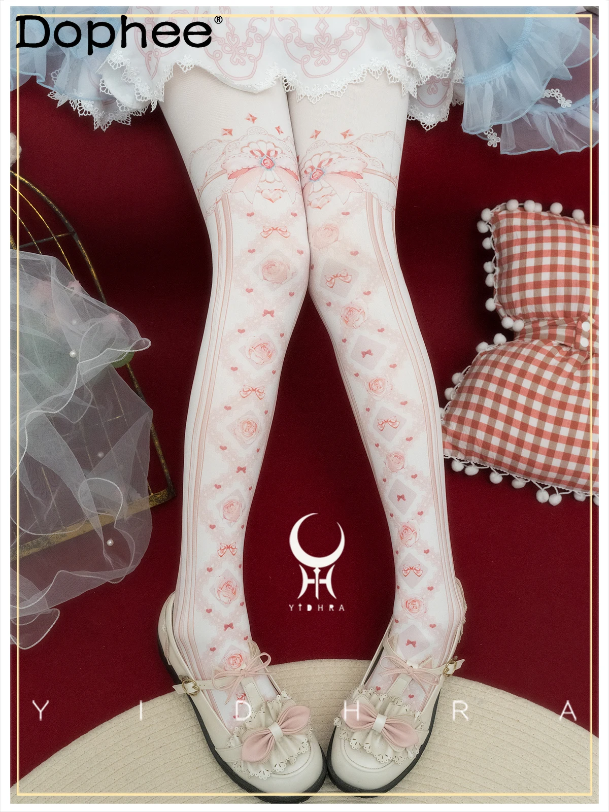 

Japanese Original Sweet Cool Hot Girl Cartoon Print Lolita Pantyhose Cute Gothic Style Tights