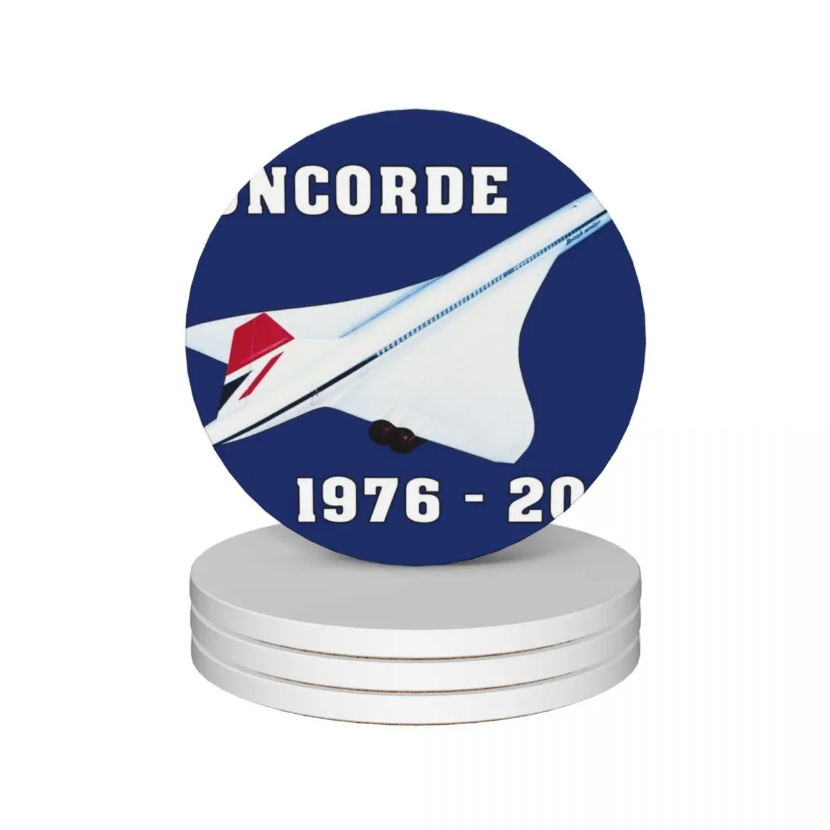 

Concorde airplane Ceramic Coasters (Set of 4) coffee cup stand christmas mug set Coasters