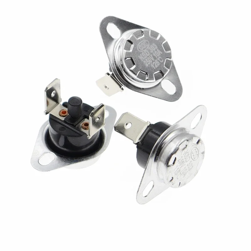 KSD303 KSD301 50C-150C Degree 10A 250V Manual Reset Thermostat Normally Closed Temperature Switch 75C 85C 95C 105C 100C Degree