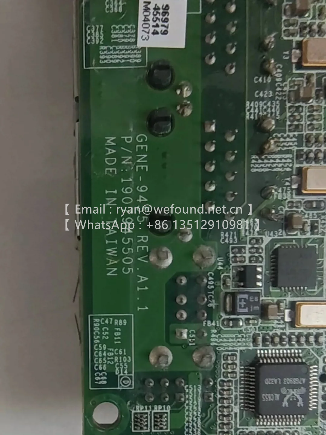 GENE-9455 REV.A1 Ingebouwde computer met één bord