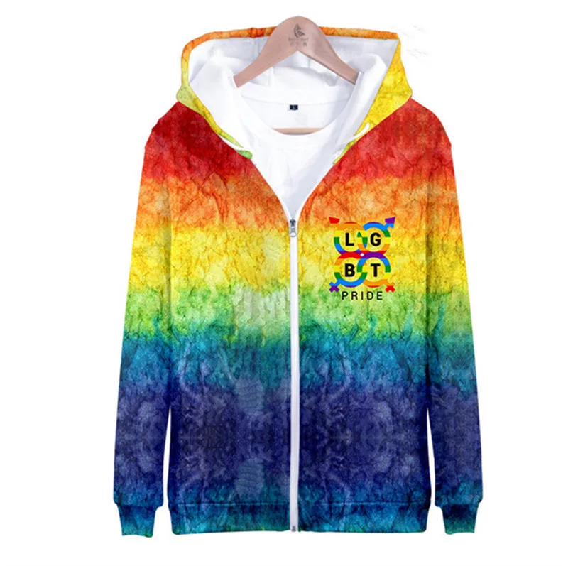 

Hand And Lgbt 3D Men Women Hoodie Sweatshirts Gay Love Gay Rainbow Flag Zipper Tracksuit Boy/Girls Coats female male hoody