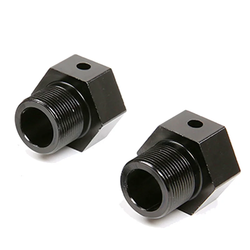 4 moyeux hexagonaux à dégagement rapide et mise à niveau dure adaptés aux pièces 1/5 HPI ROFUN ROVAN KM BAJA 5B-[A68T]