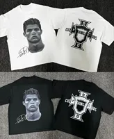 2025 Cristiano Ronaldo football superstar super fashion printed short sleeve T-shirt men distress American  Women Tshirt