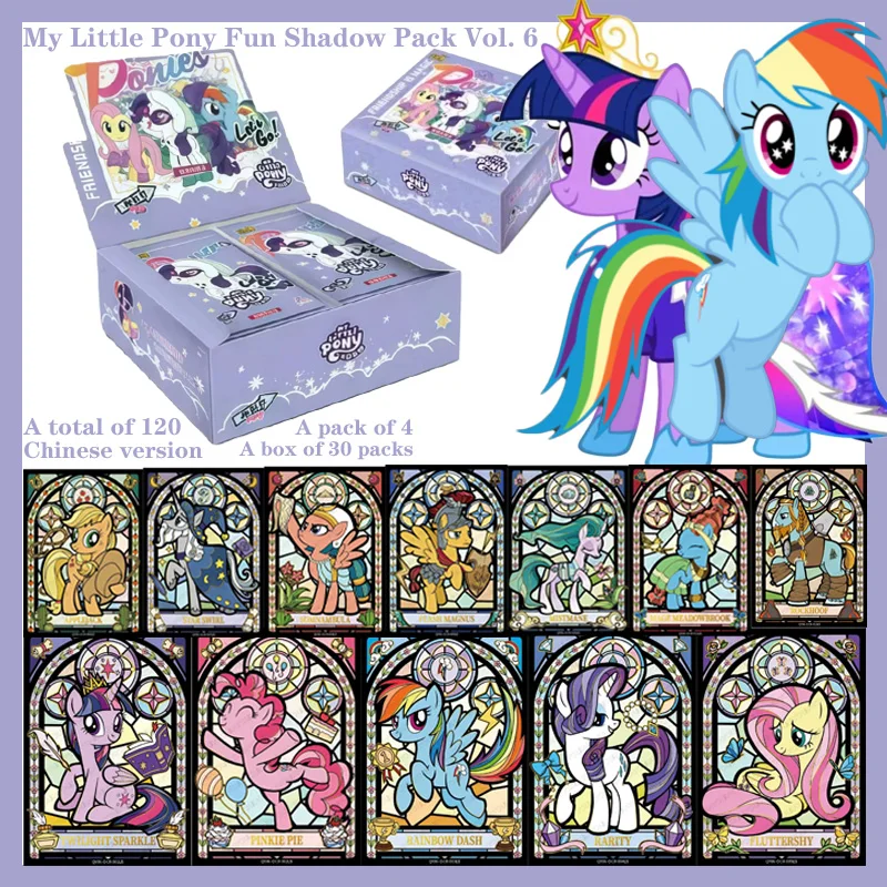 

Аниме My Little Pony Fun Shadow Pack Series6 Twilight Sparkle Rainbow Dash SC Коллекционные карты дружбы Изысканные подарочные игрушки