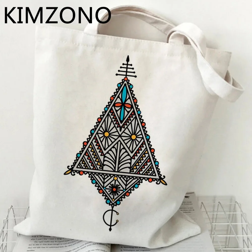 Bolsa de compras Amazigh reutilizable, ecológica, tejida, para supermercado, bolsas reutilizables