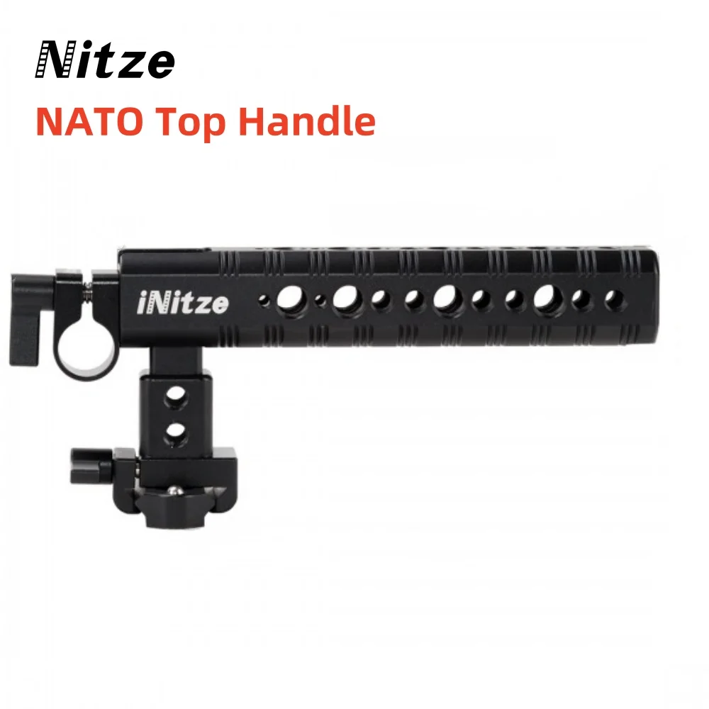 

Nitze Camera Top Handle NATO Handle with NATO Rail and 15mm Rod Clamp, with Built-in Cold Shoe