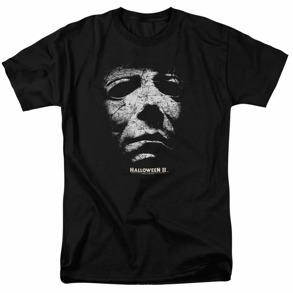 

Halloween 2 Mask T Shirt Licensed Horror Movie Retro Classic Tee New Black