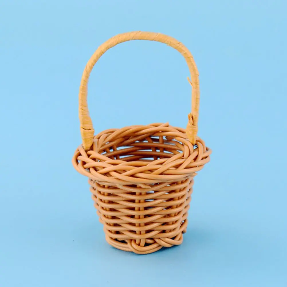 

Набор из 4 мини-корзинок из ротанга для творчества: безопасный материал премиум-класса для детских игр, декора дома, плетеных вручную контейнеров для цветов