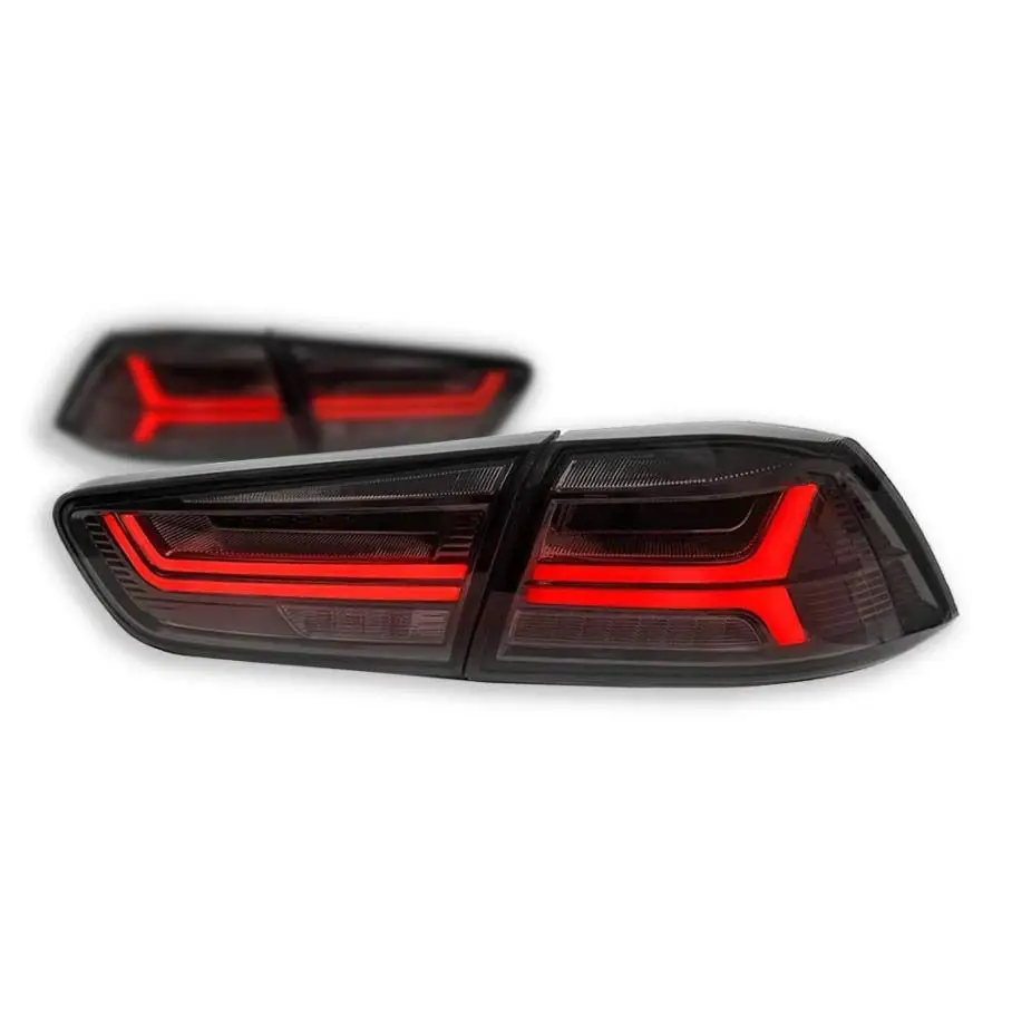 Car Led Lights Taillights For Mitsubishi Lancer & Evo X 2008-2021 Dynamic Animation Drl W/sequential,Pair Rear Lamp Assembly
