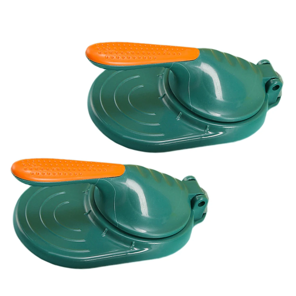 

2 Pcs PP Manual Dumpling Skin Maker Kitchen Dough Presser Molds Sturdy H Time Saver Practical Tool Long Term Use