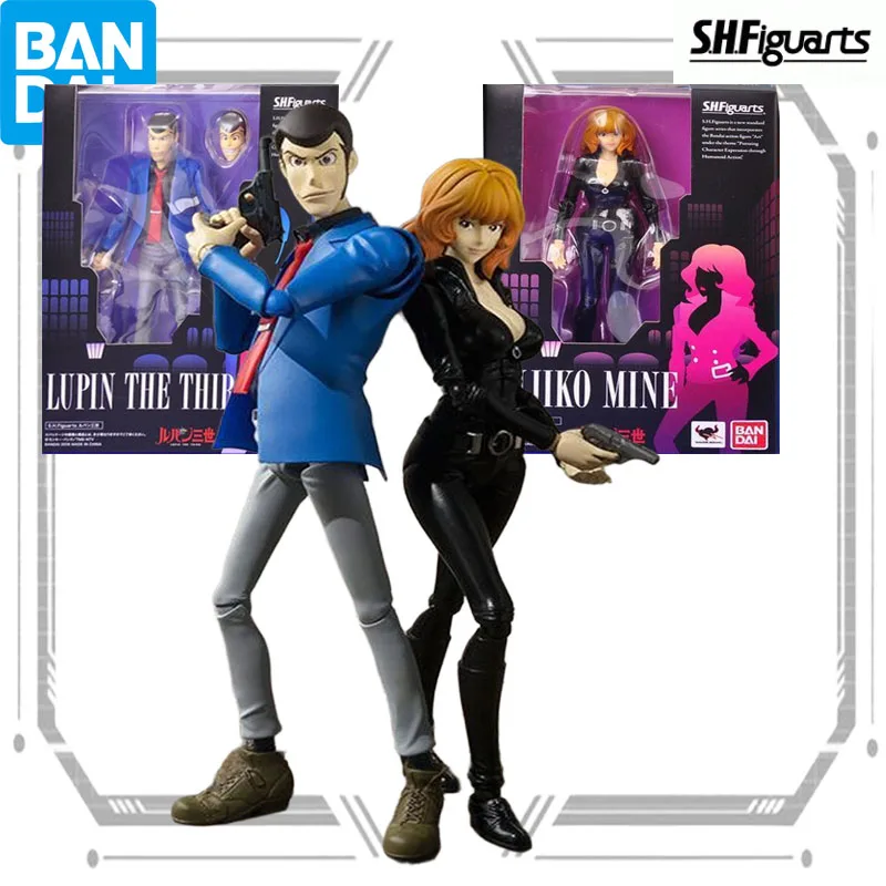 بانداي الأصلي أطقم منمذجة LUPIN الثالثة وFUJIKO MINE أنيمي عمل نموذج لجسم ToysModel هدايا للأولاد صندوق رسم التعبئة
