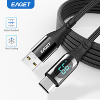 Eaget USB Cable For iPhone15 PD 66W USB to Type C Fast Charger Cable for Xiaomi Samsung MacBook iPad Phone Cord USB Cable