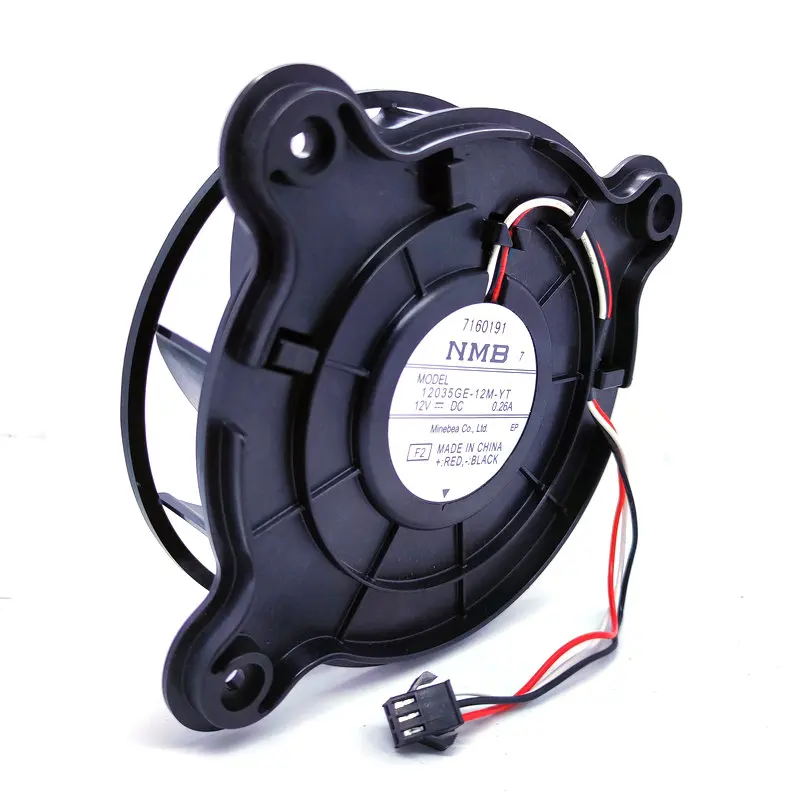 New Original for Refrigerator Cooling Fan 12035GE-12M-YT DC12V 0.26A 3Lines