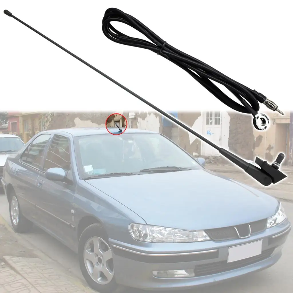 For Peugeot 106 205 206 306 309 405 406 806 Citroen Berlingo Xantia Roof Mount Antenna Aerial Aerials Base Mast Cable  Amplifier