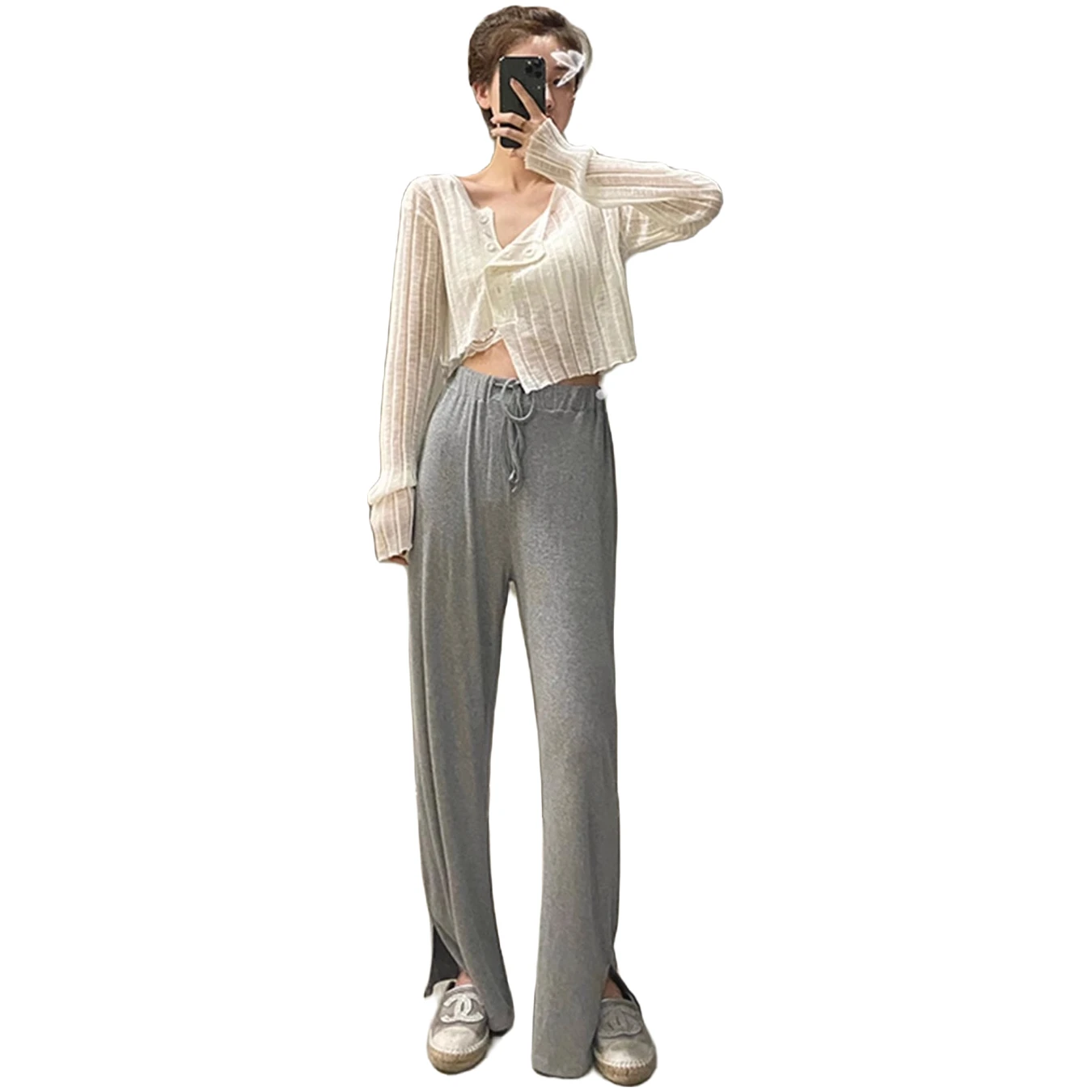 woman-modal-pants-long-loose-design-side-split-drawstring-waist-maternity-trousers-casual-boot-cut-2026-summer-pregnant