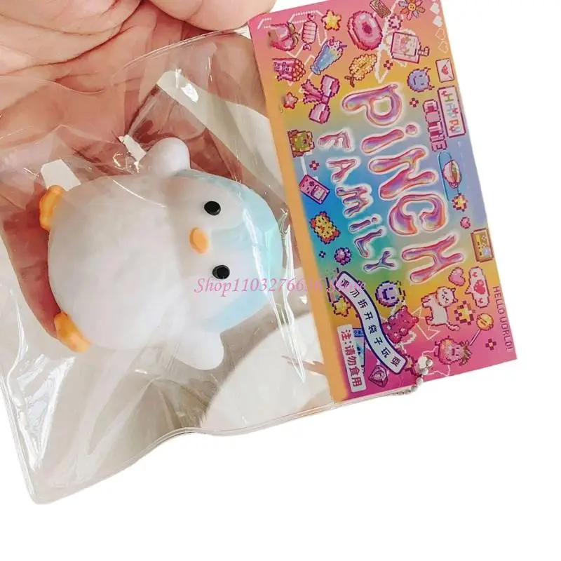 R6FD Funny Squeeze Penguins Toy с медленным восходящим и мягким силиконовым дизайном для снятия стресса затопить игрушку для