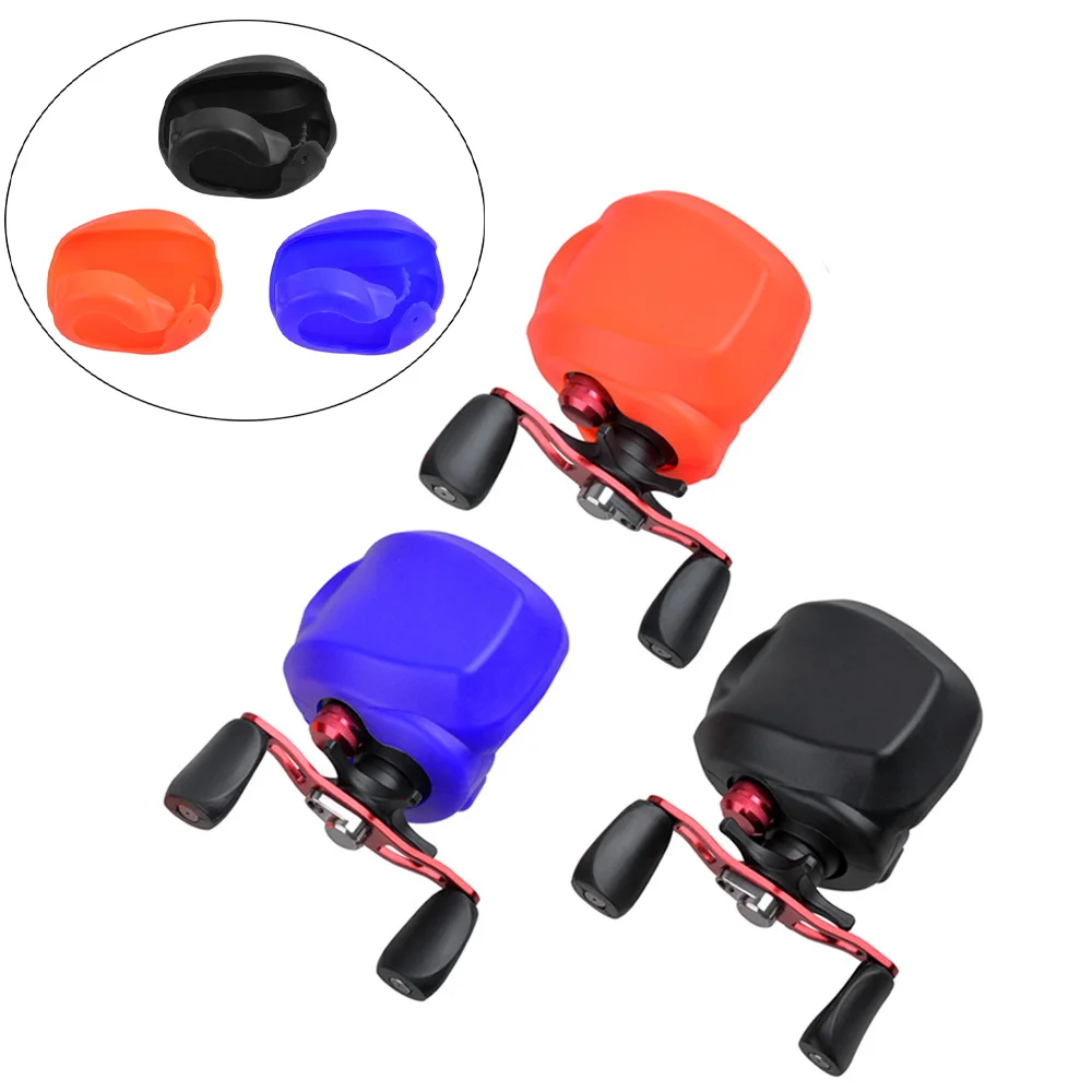 2Pcs/4Pcs Portable Rubber Baitcast reel Protector Cover Case Right/Left Waterproof Baitcasting Fishing Reel Protective covers