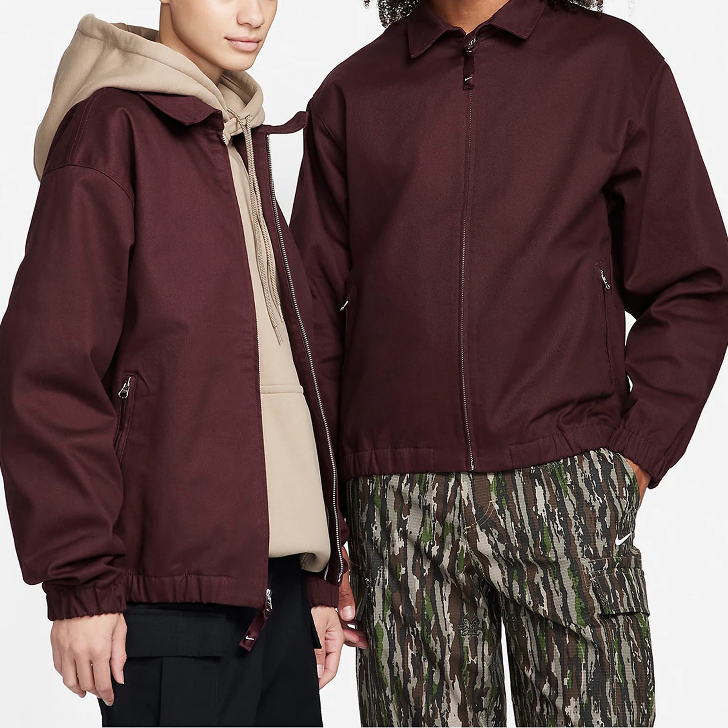 Nike genuine autumn and winter new men's and women's woven twill skateboard jacket jacket jacket FQ0407-652
