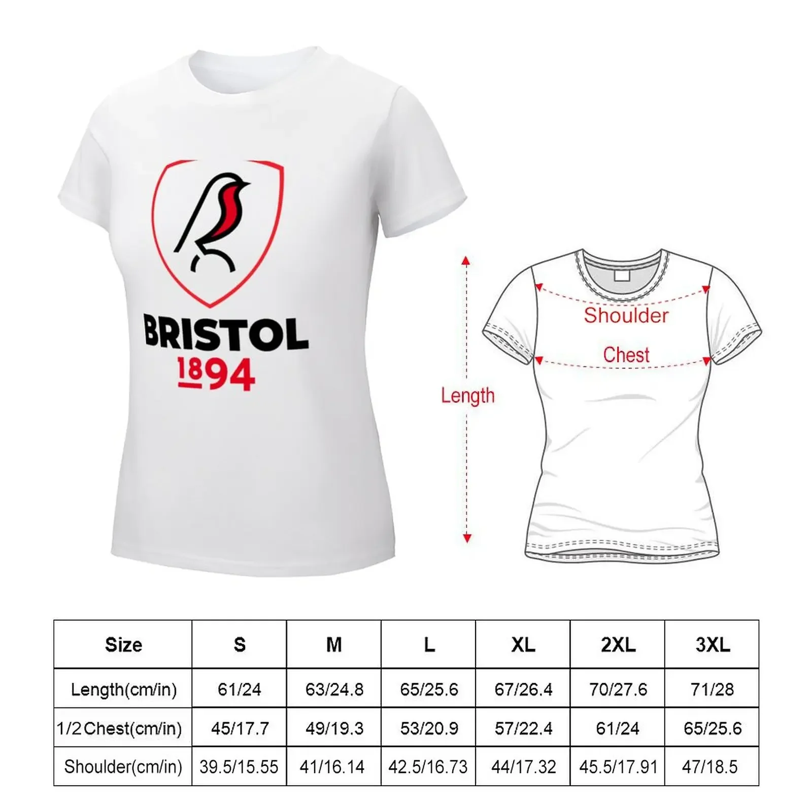 Copy of Bristol Gold T-shirt summer top graphics tshirts for Women