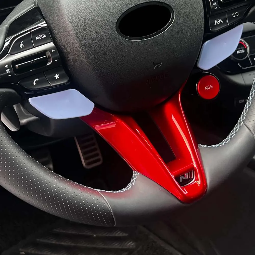 Cars Accessories Steering Wheel Lower Trim Cover For Hyundai i20N Kona N Elantra N 2020-2026 Car Upgrade Modify A Car