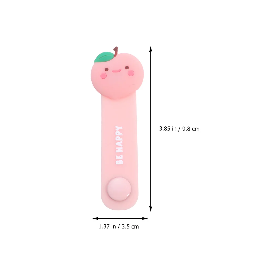 

2pcs Fruit Silicone Cable Winder PVC Cord Organizer Desktop Home Office Use Durable Multi Purpose Wire Wrappers Headset Data