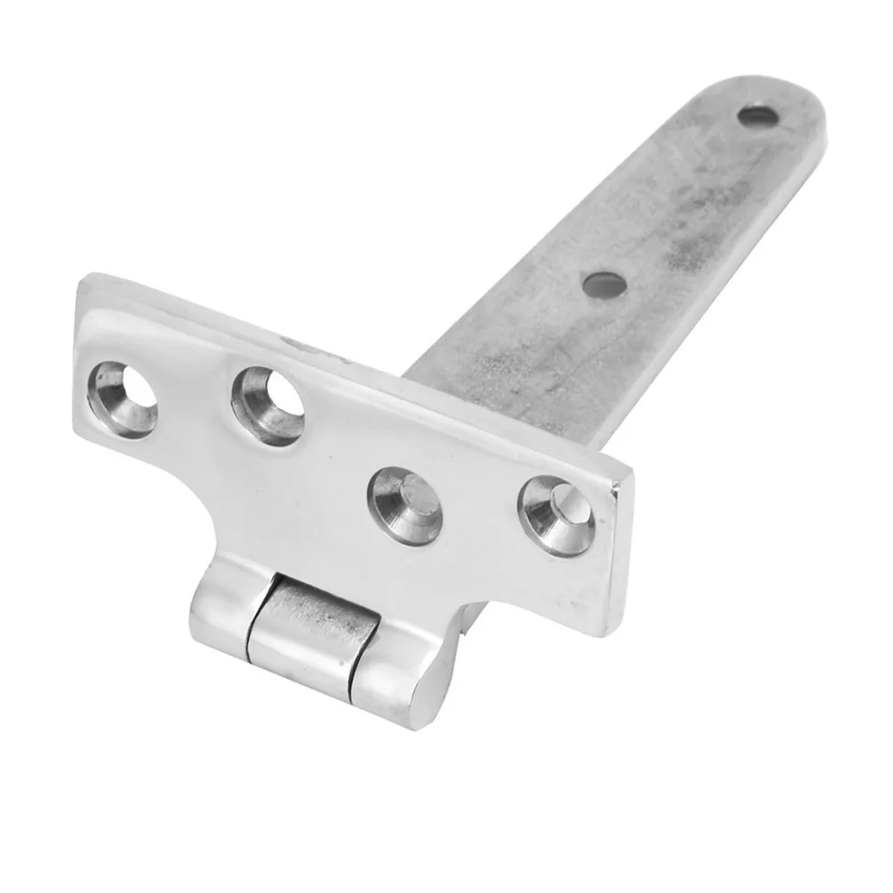 2 PCS Heavy Duty 316 Stainless Steel T Hinge Marine Grade 6x3 Inch Boat Hatch Hinge With Screws Strap Hinge for Boats and Doors