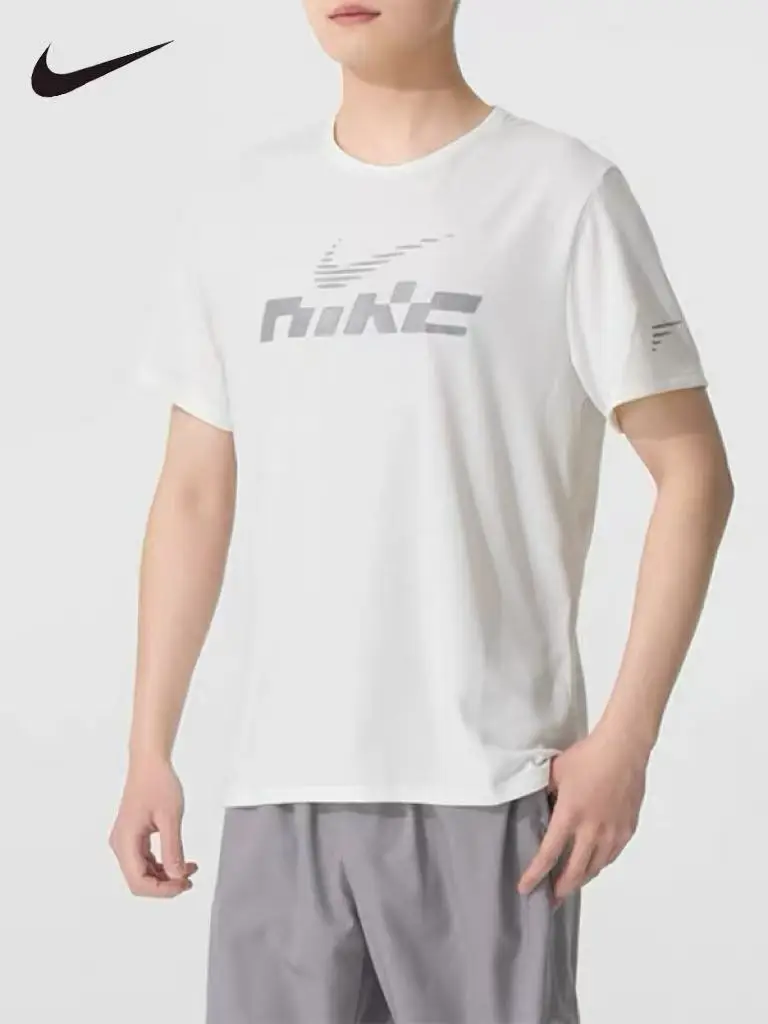 loosenike-dri-fit-t-shirt-da-uomo-riflettente-a-maniche-corte-girocollo-pullover-traspirante-casual-sportivo-ib4128-133