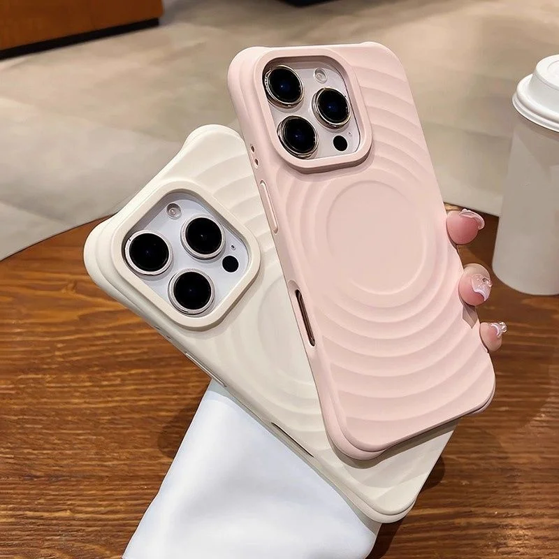 Funda de teléfono magnética para iPhone 17 Pro Max, funda de silicona para iPhone 16 13 15 11 12 14 Pro Max Air para funda de carga inalámbrica Magsafe