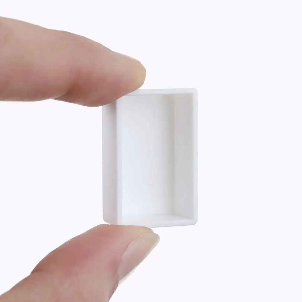 5/20/50pcs Plastic Pigment Box White Transparent Mini Size Paint Pans Rectangle Watercolor Pans DIY Watercolor Oil Painting