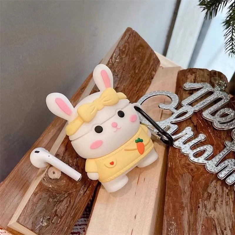 เคสหูฟังซิลิโคน3D น่ารักสำหรับ airpods Pro 2เคสชุดหูฟังรูปสัตว์รูปแมวอุ้งเท้าสุนัขเคสป้องกันสำหรับ airpods 1/2/3