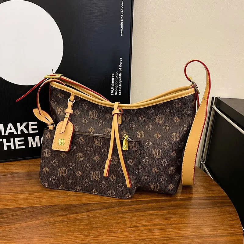 

Роскошная винтажная сумка-тоут для женщин, сумка через плечо, минималистичный кожаный дизайн, элитный кошелек-шоппер для поездок на работу