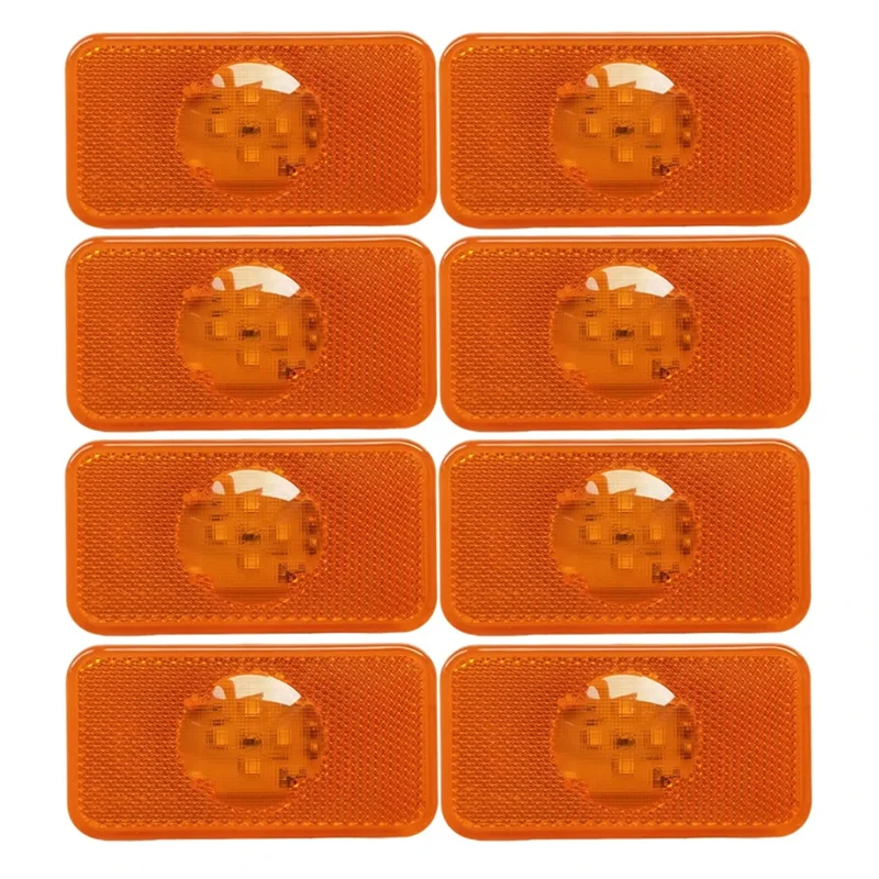 

8 Pcs 24V Led Side Marker Truck Signal Side Lights For Volvo Fh Fm Fl Truck Lights Amber Oem 20789440 Truck Parts