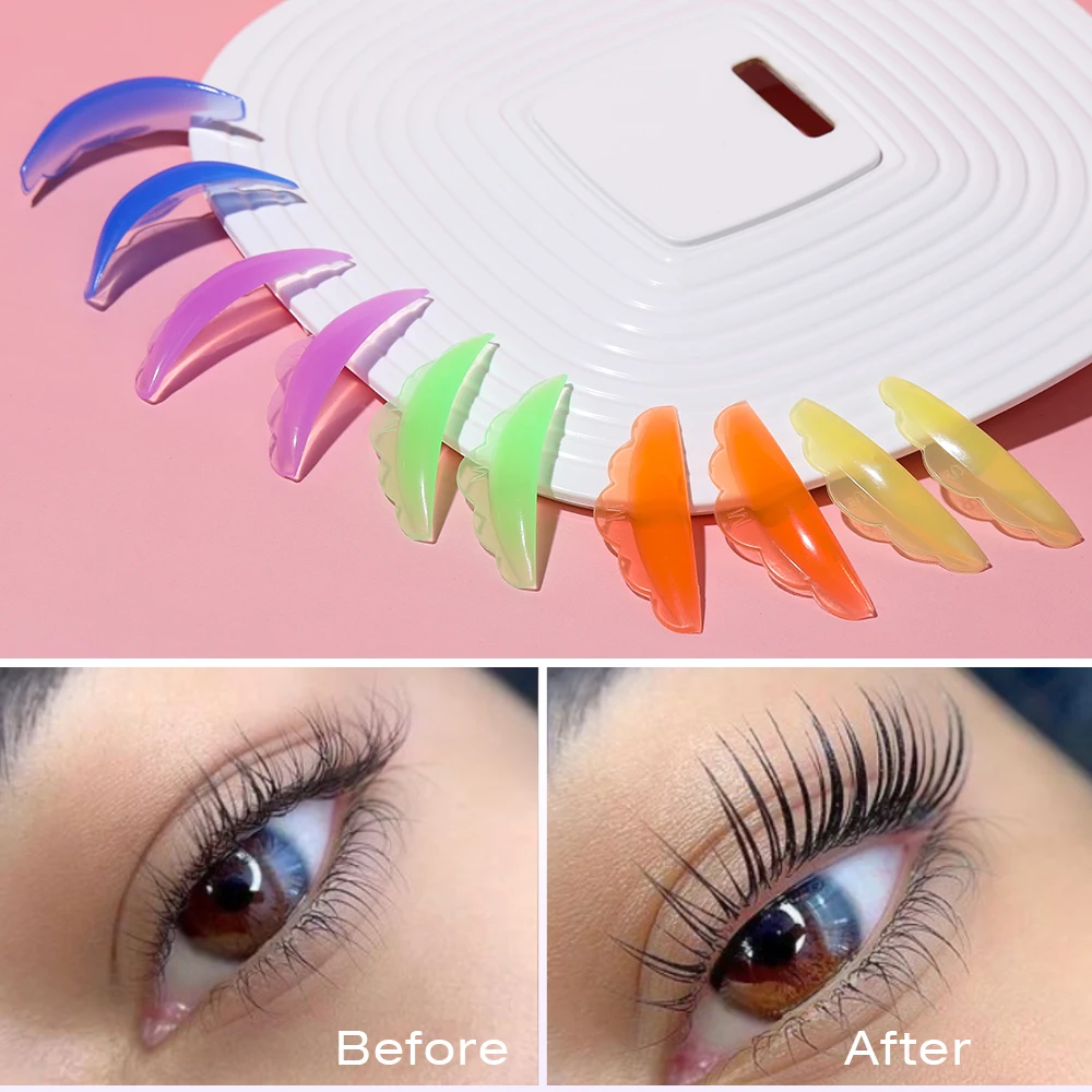 Lash Lift Shields C Curl 5 Size Lifting Pad, Rapid Eyelash Shield Shiny Perm Rods Make Eyes Natural Curl Flexible Pads