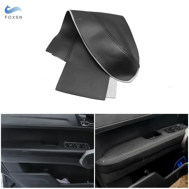 DIY Microfiber Leather Car Inner Front / Rear Door Panels Armrest Covers Protection Trim For Honda CRV 2007 2008 2009 2010 2011