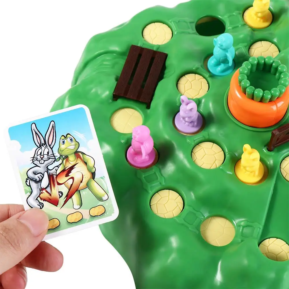 البلد التنافسية فخ أرنب فخ لعبة الأرنب التعليمية أرنب عبر البلاد التفاعلية مونتيسوري الأرنب مجلس لعبة #2