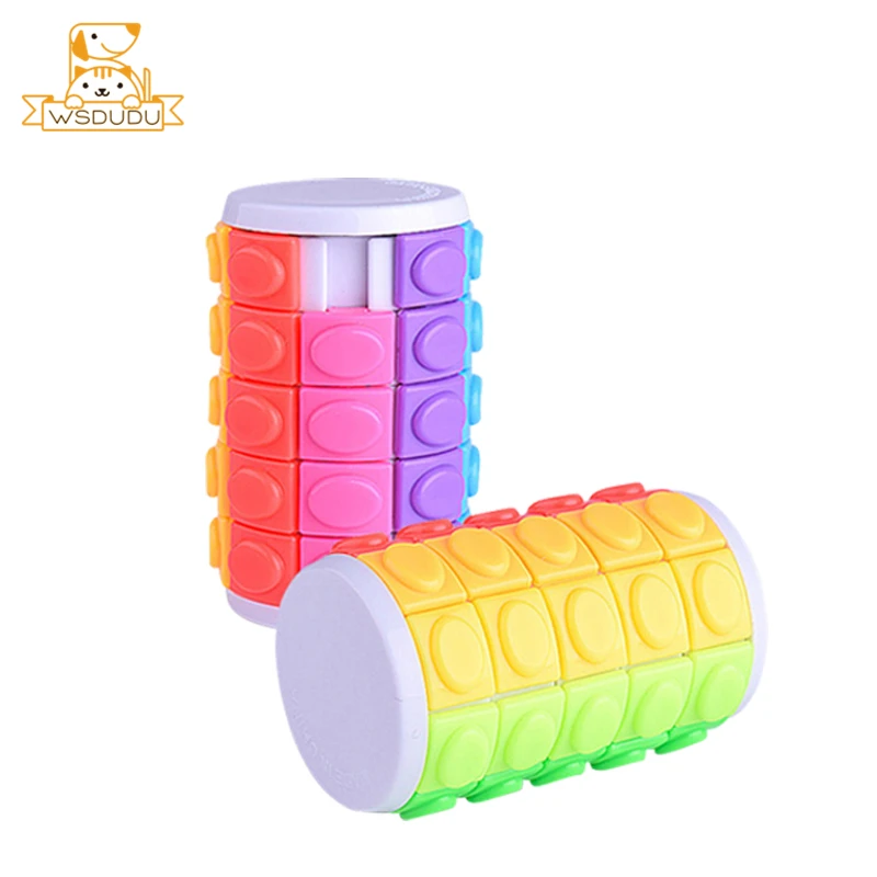 5x8 Magic Cylinder Cubes Fidget Toy Square Puzzle Sliding Blocks Rotating Intelligence Finger Game Stress Relief Adult Kid Gifts