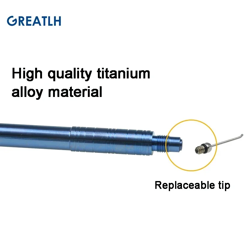 Ultra Microemulsion Sucking Handle Stainless Steel Titanium Alloy Uitrasonic Injection Needle Ophthalmic Instrument