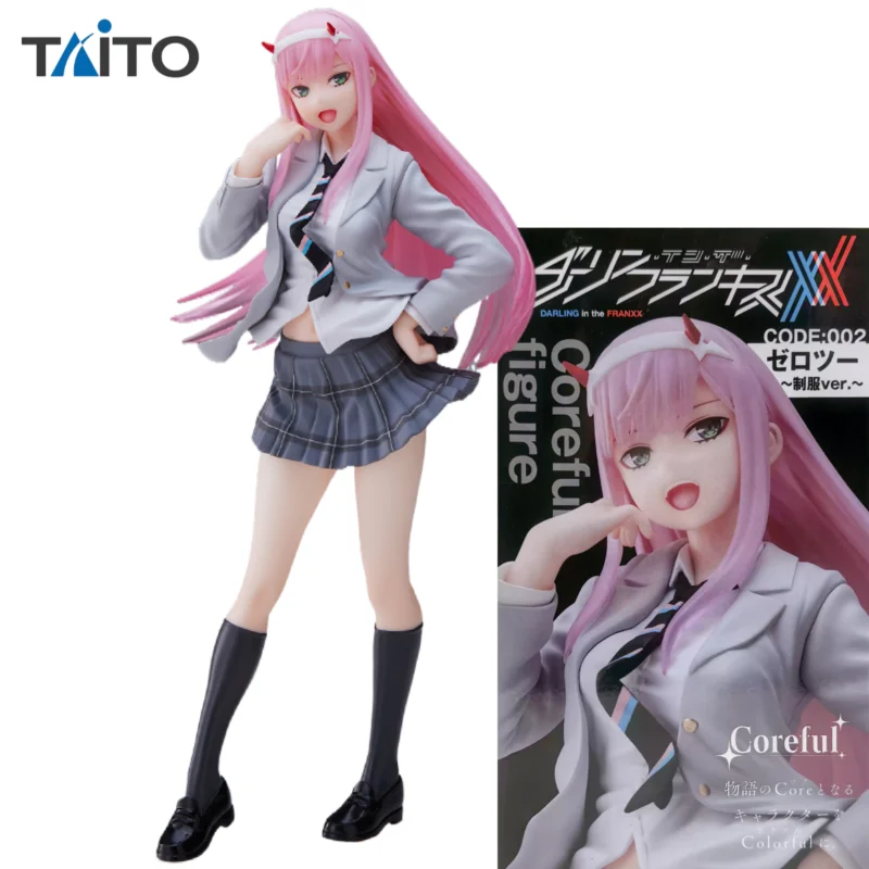 

В наличии оригинальная униформа Taito DARLING in The FRANXX Coreful Zero Two, аниме-фигурка, настольные украшения, коллекция моделей, игрушки, подарки