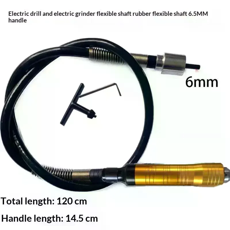 Engraver Flexible Shaft 6mm Flex Shaft Handpiece Power Tool Electric Drill Handle Chuck Separate Mini Grinder Accessories