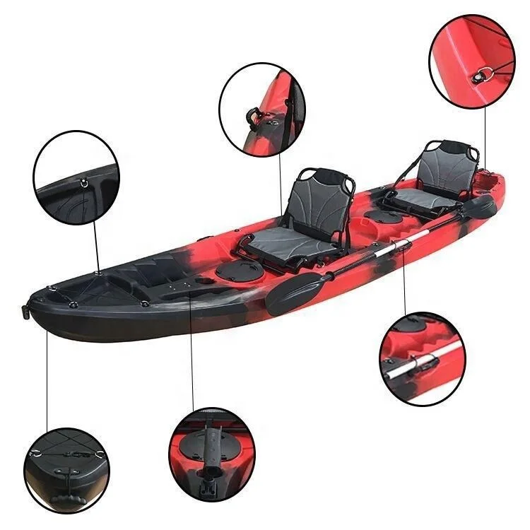 New 2-3 Person Kayak Sale Plastic Boat Fishing Mould Sea 2 Seats Canoe Family Kayak