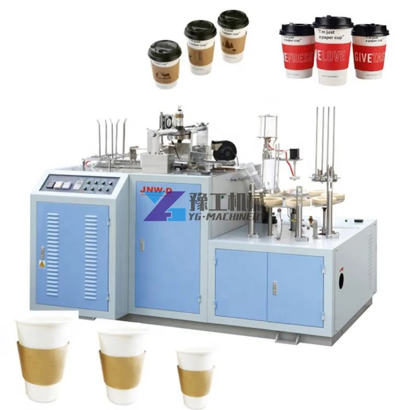 High Speed Fully Automatic Paper Coffee Cup Making Machine for One-Time Double Wall