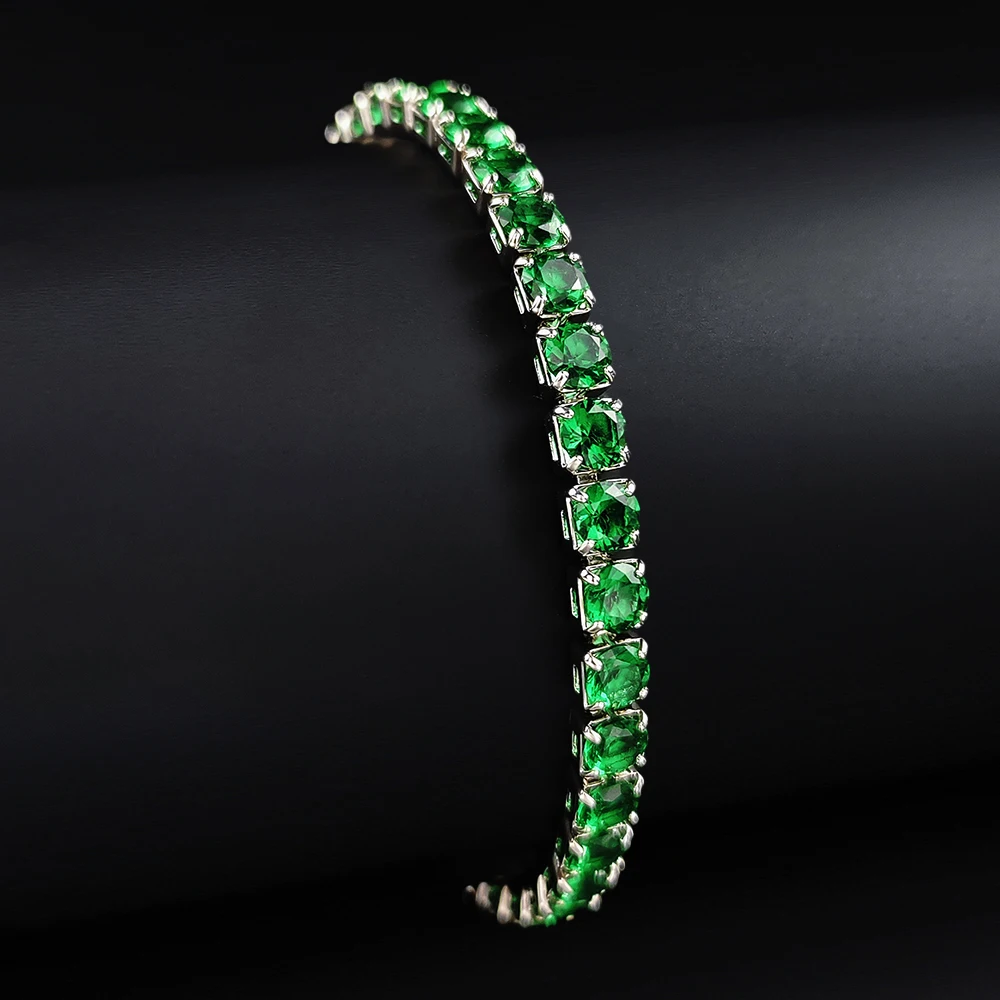 2024 New Arrival Fashion Unique Design Light White Green Bracelet Bangle for Women Valentine's Day Gift S5787