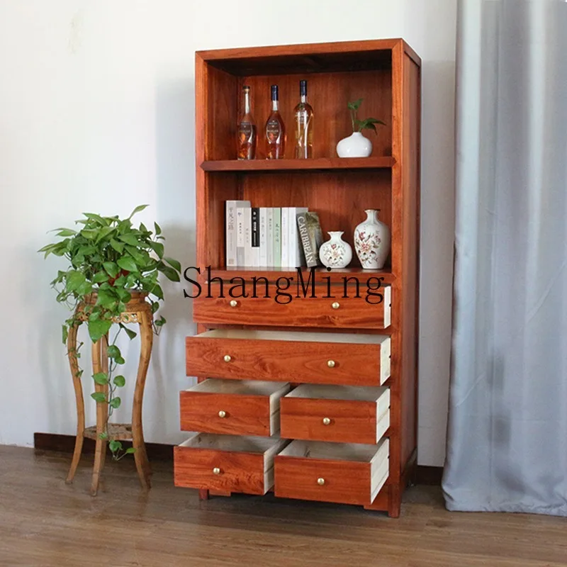 

ZHB new Chinese chest cabinet, living room, bedroom storage, storage stand cabinet, camphor wood cabinet, solid wood