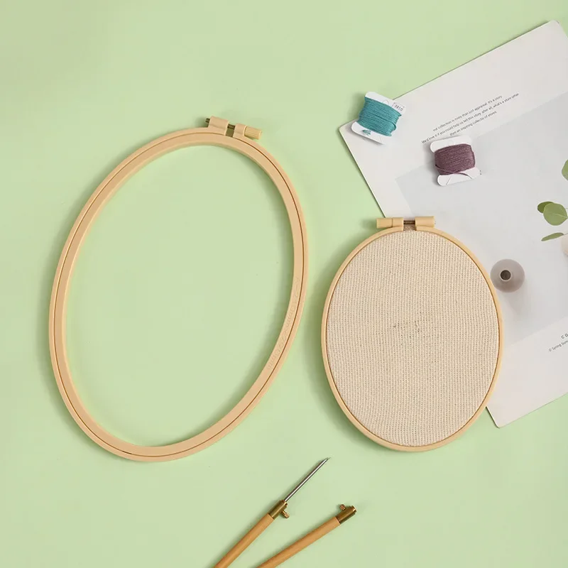 1 pçs diy bordado ponto cruz aro máquina quadro de plástico anel bordado laço redondo mão costura doméstica ferramentas