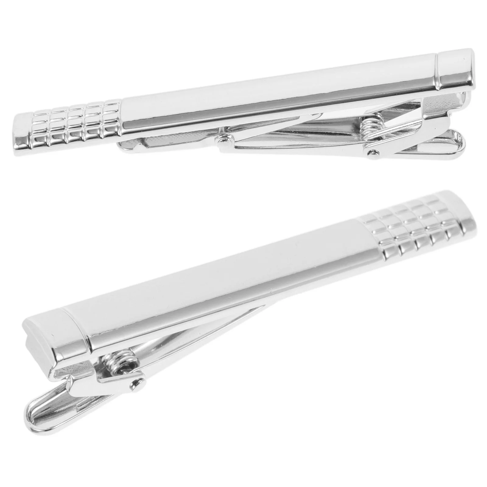 2 قطعة مشابك ربطة عنق معدنية مشبك ربطة عنق أنيق على الطراز الكلاسيكي لحفلات الزفاف والولائم مشابك ربطة عنق صغيرة مزخرفة للرجال