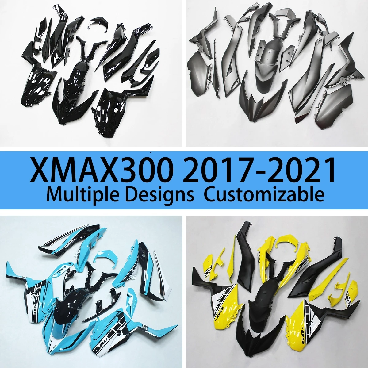 For YAMAHA XMAX300 2017 2018 2019 2020 2021 Fairing Kit XMAX 300 17-21 Motorcycle Customizable Cool Fairings