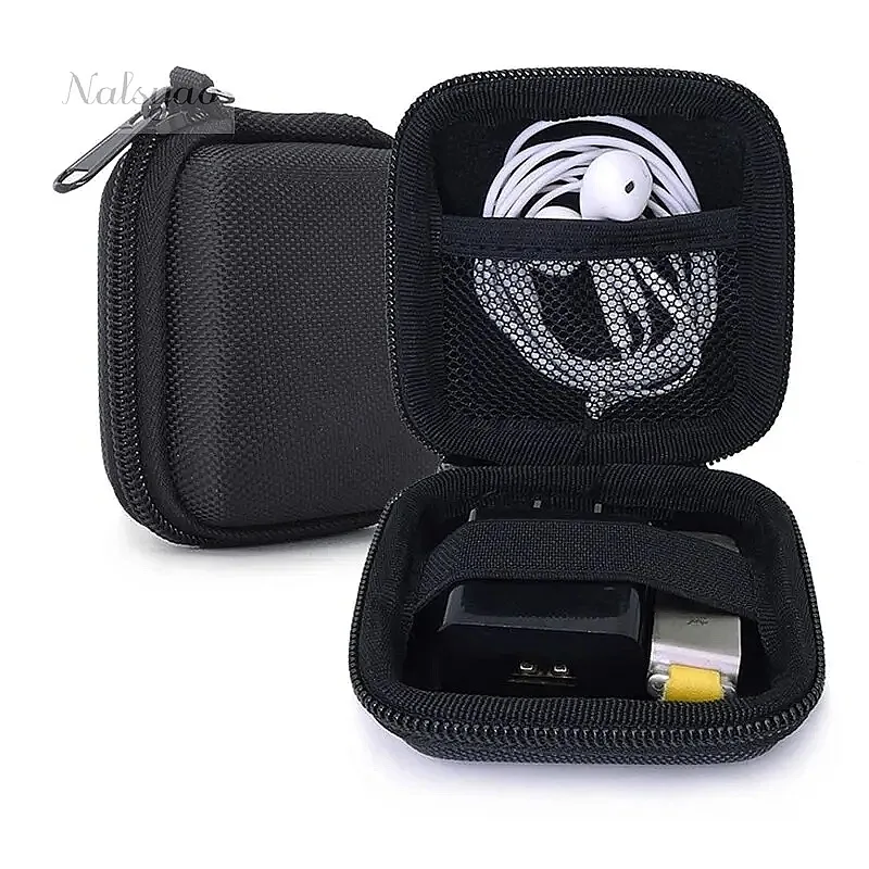Portable Earphone Storage Organizer Multifunctional Bag Data Cable Digital Gadgets Case for Charger USB Drive Protective Cover
