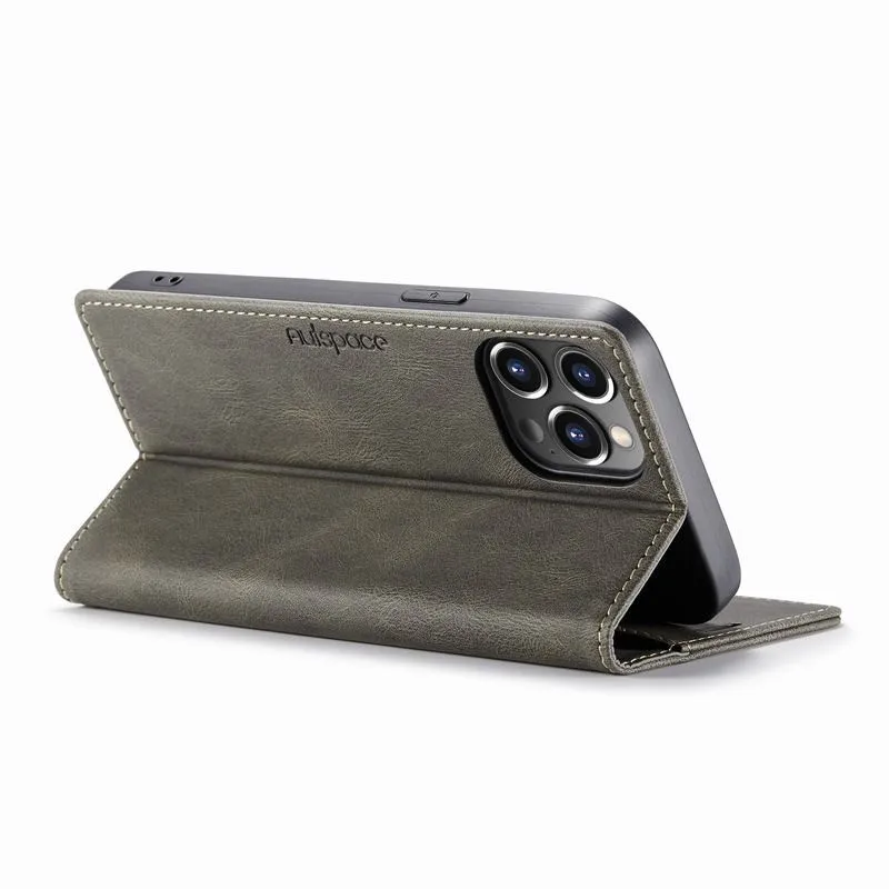 Luxury Leather Wallet Magnetic Flip Matte Phone Case Cover On For Iphone 14 Pro Max 13 12 11 SE 2022 2020 8 7 6 Plus X XR XS Max