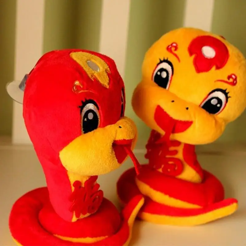 2025 ano novo chinês mascote tradicional dos desenhos animados cobra boneca de pelúcia pingente amarelo verde vermelho cobra pythons brinquedo de pelúcia decoração para casa