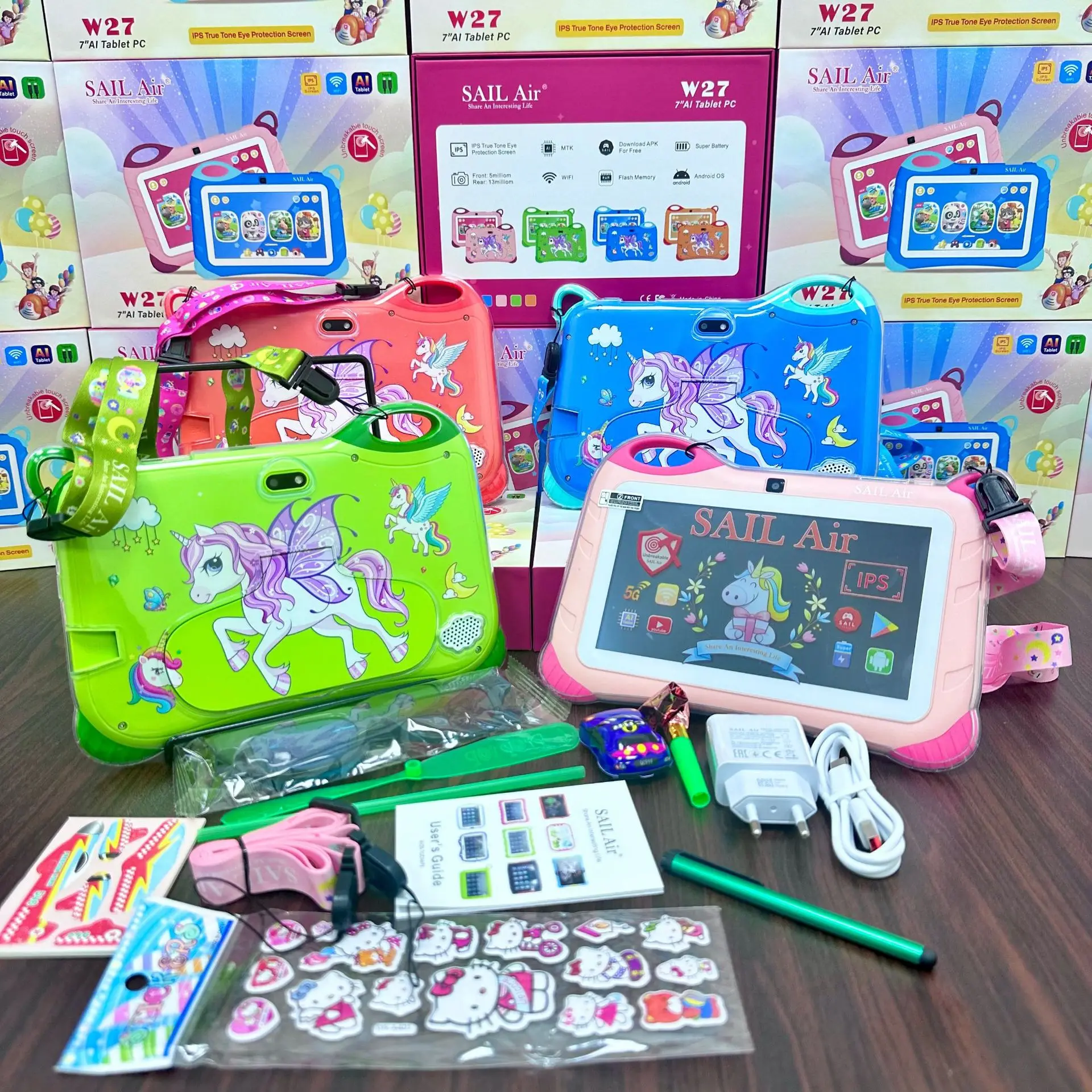 SAIL Air W27 Android WIFI Tablet 7 Inch 8GB+256GB Children's PC Learning Education Tab